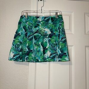 Tommy Bahama Golf Tropical Green Leaf Print Skort